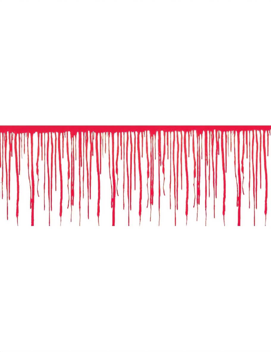 Banner de rastros de sangre halloween para decoración rojo