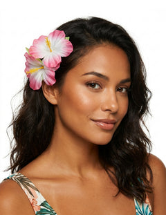 Accesorios hawaianos para el cabello y flores