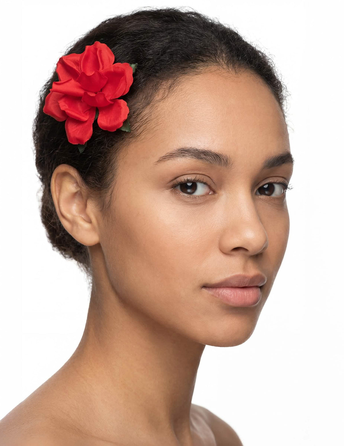 Barrette rosa rojo para adulto rojo