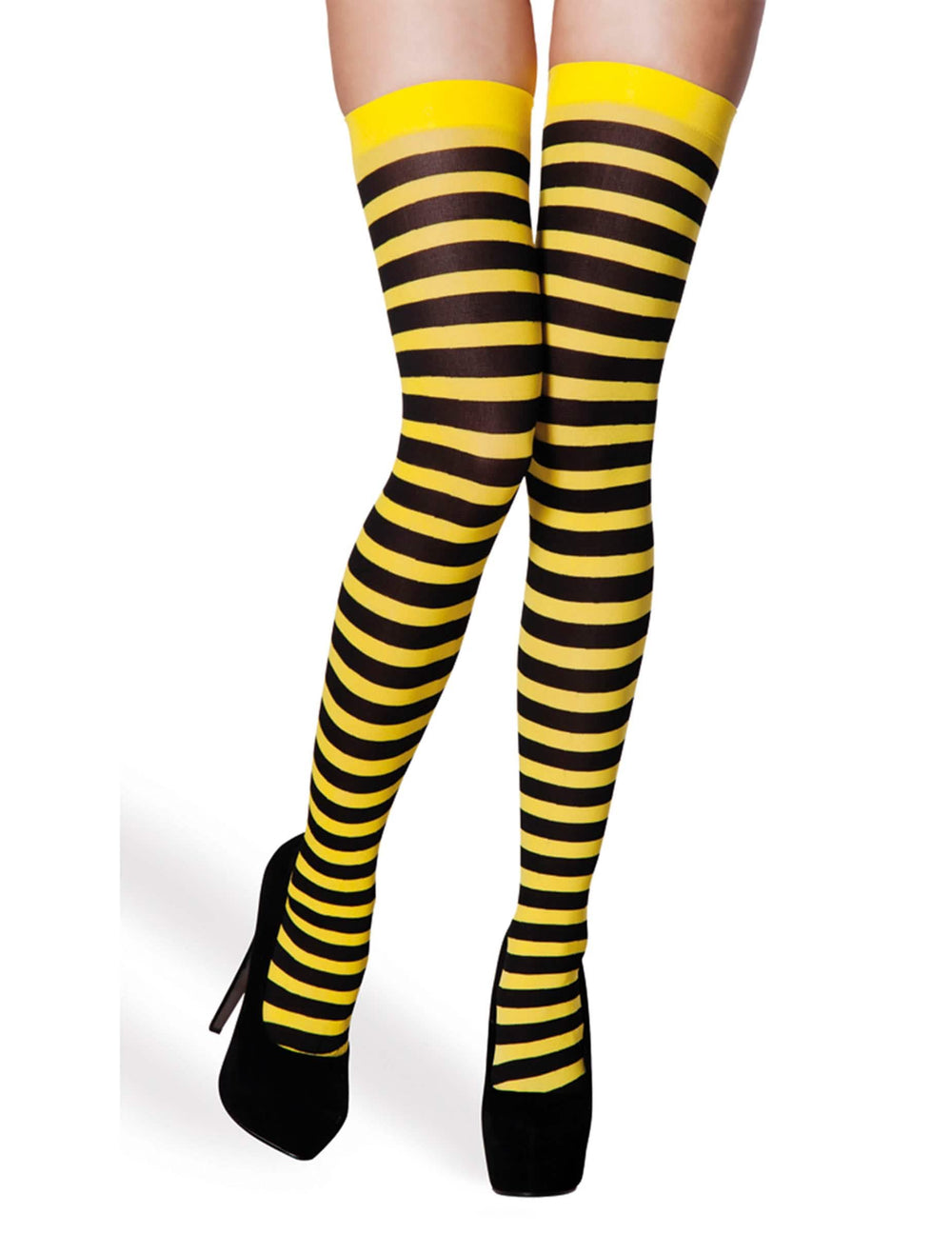 Mono abeja para mujer rayado amarillo y negro