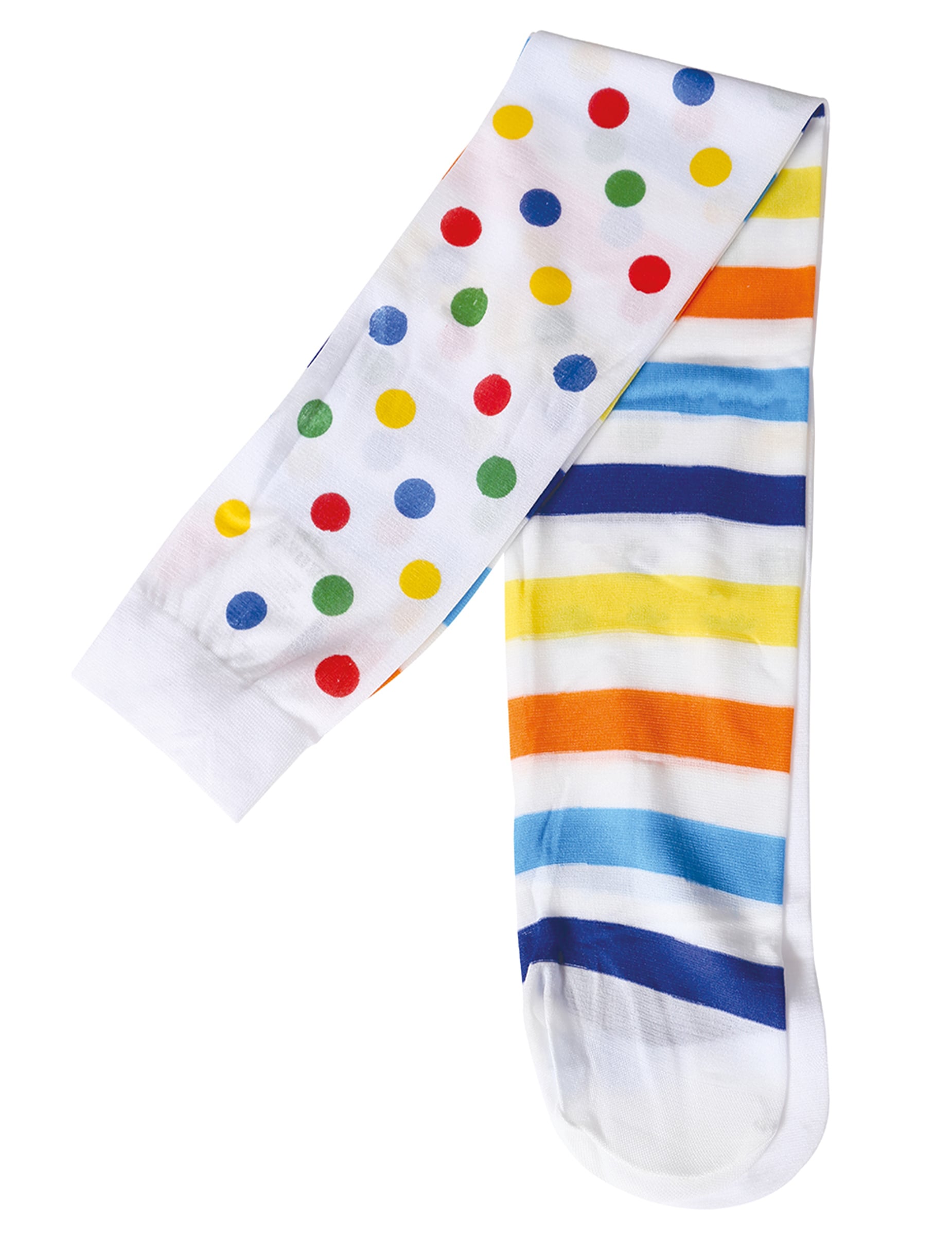 Vue d'ensemble à plat des bas clown pastel pour femme