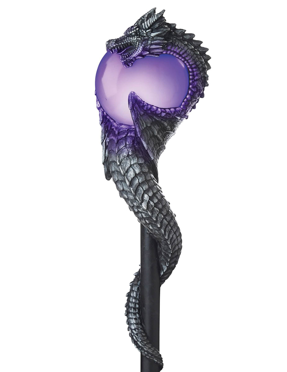 Varita de magos para adulto dragón gris y violeta