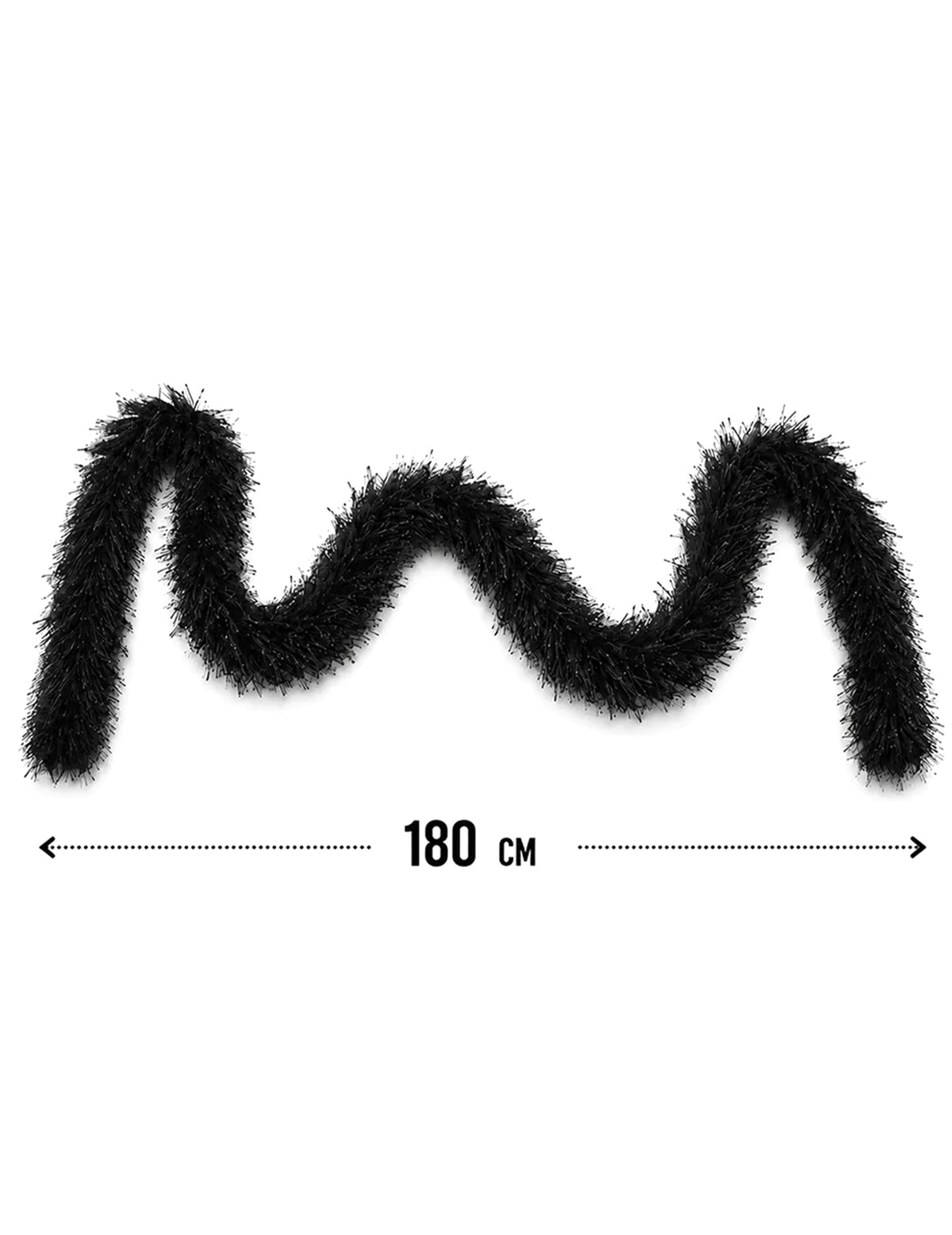Boa de pelos negros 60g