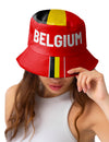 Sombrero de pescador hincha Bélgica adulto