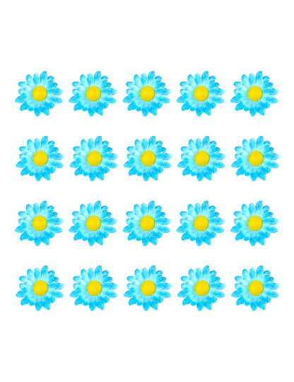 Vue d'ensemble des 20 unités des fleurs marguerites pour décoration