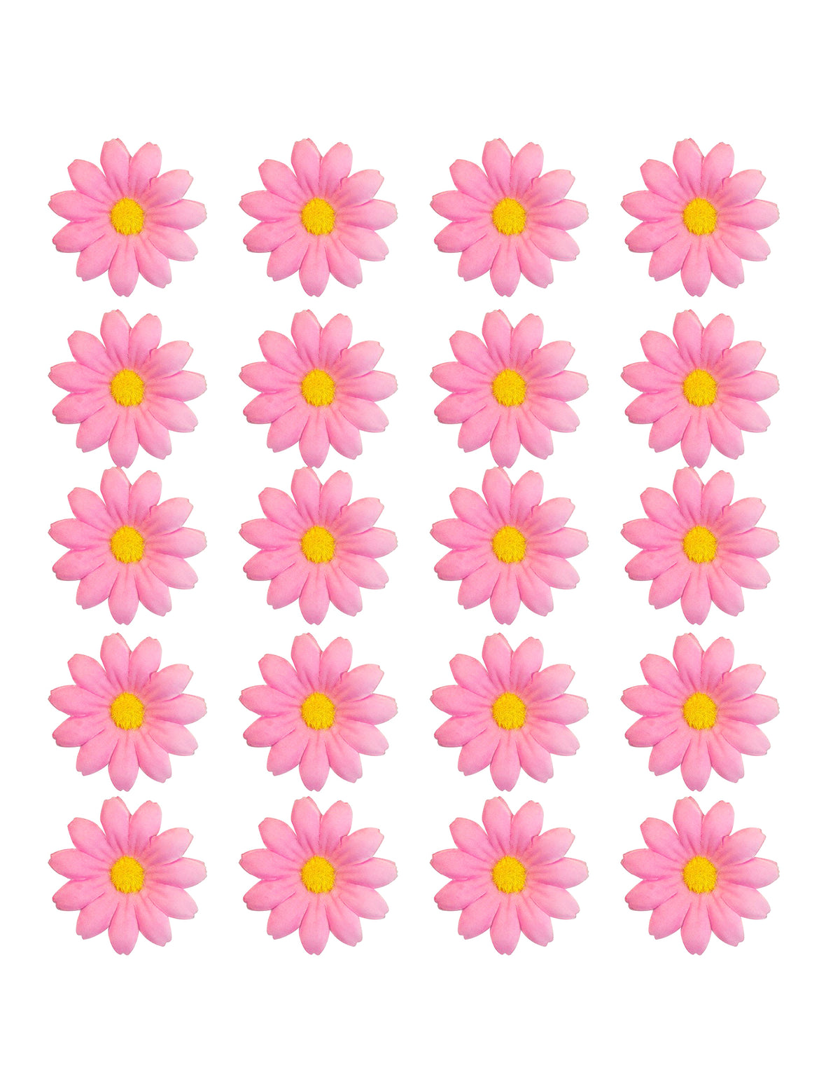 Caja de 20 flores de margarita rosa claro