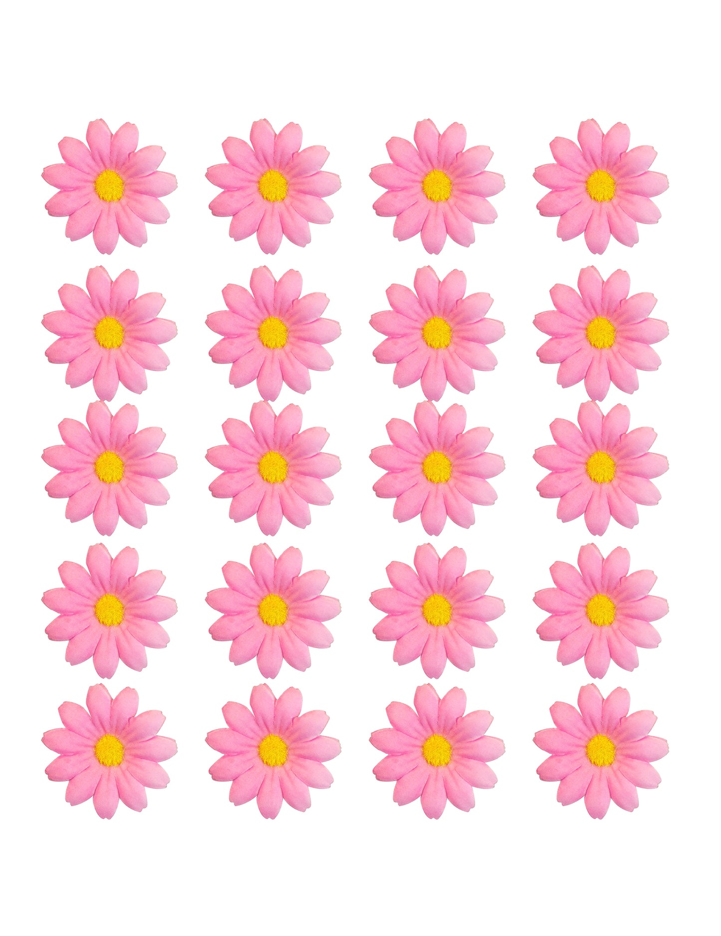 Caja de 20 flores de margarita rosa claro