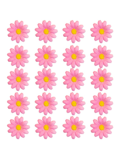 Caja de 20 flores de margarita rosa claro