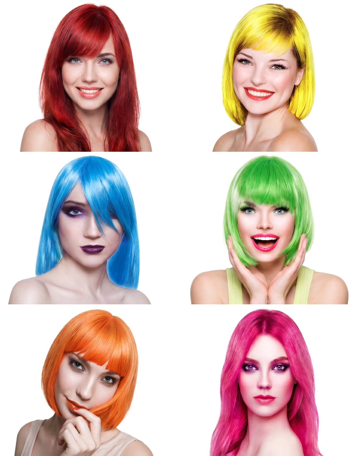 Spray de color fluorescente para el cabello