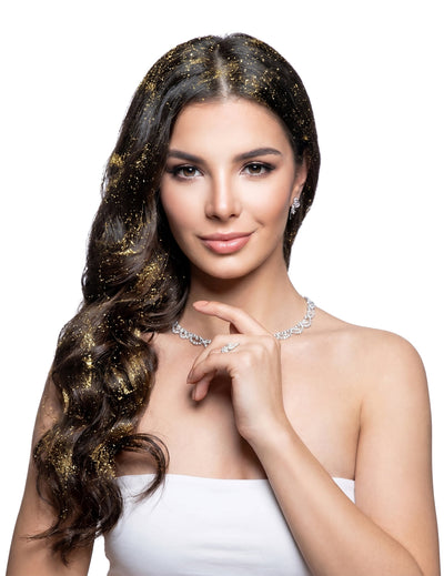 Laca con brillantina