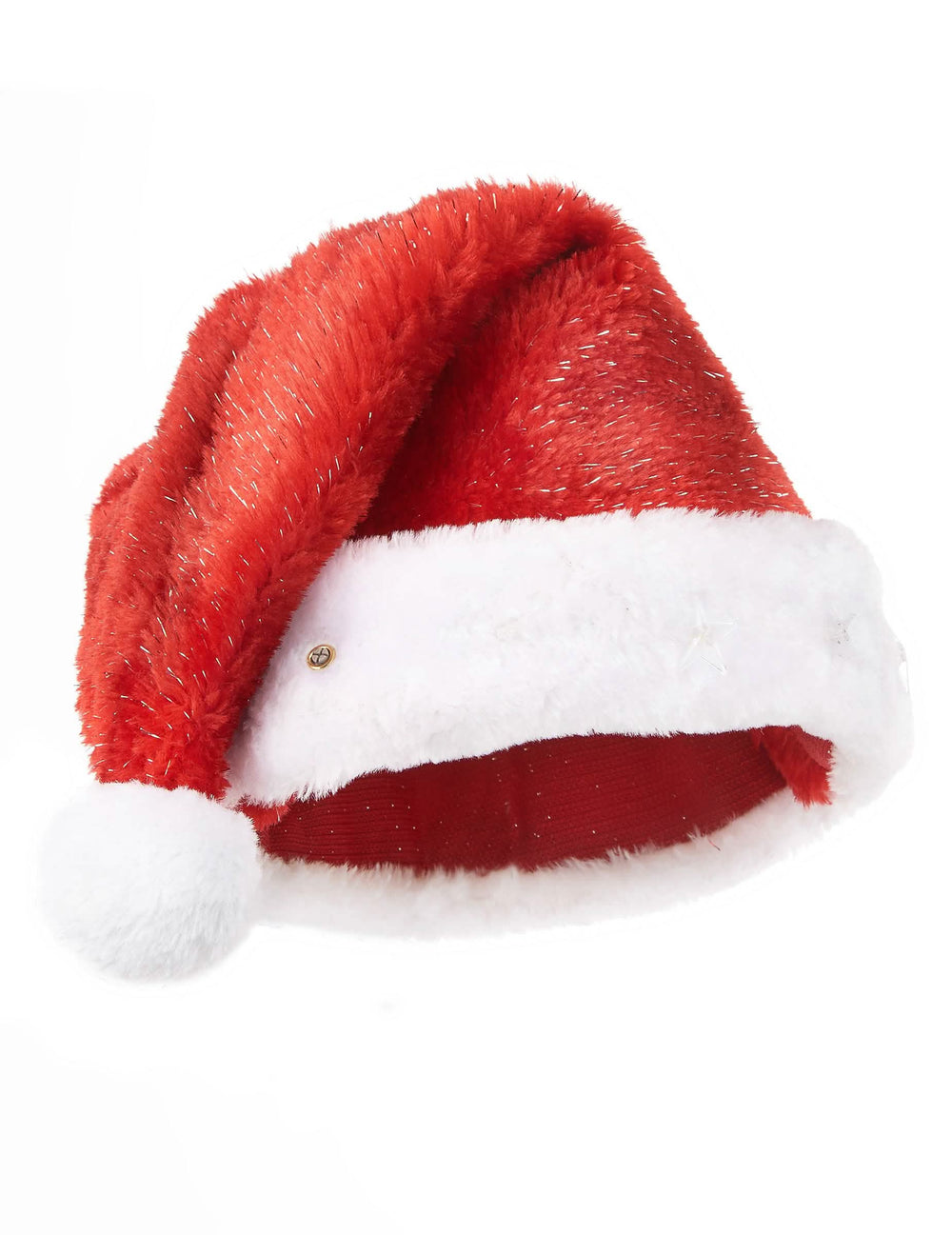 Vista de perfil del gorro de papá noel