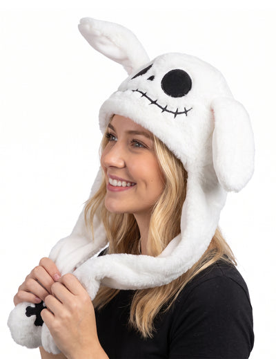 Gorro de esqueleto con orejas móviles