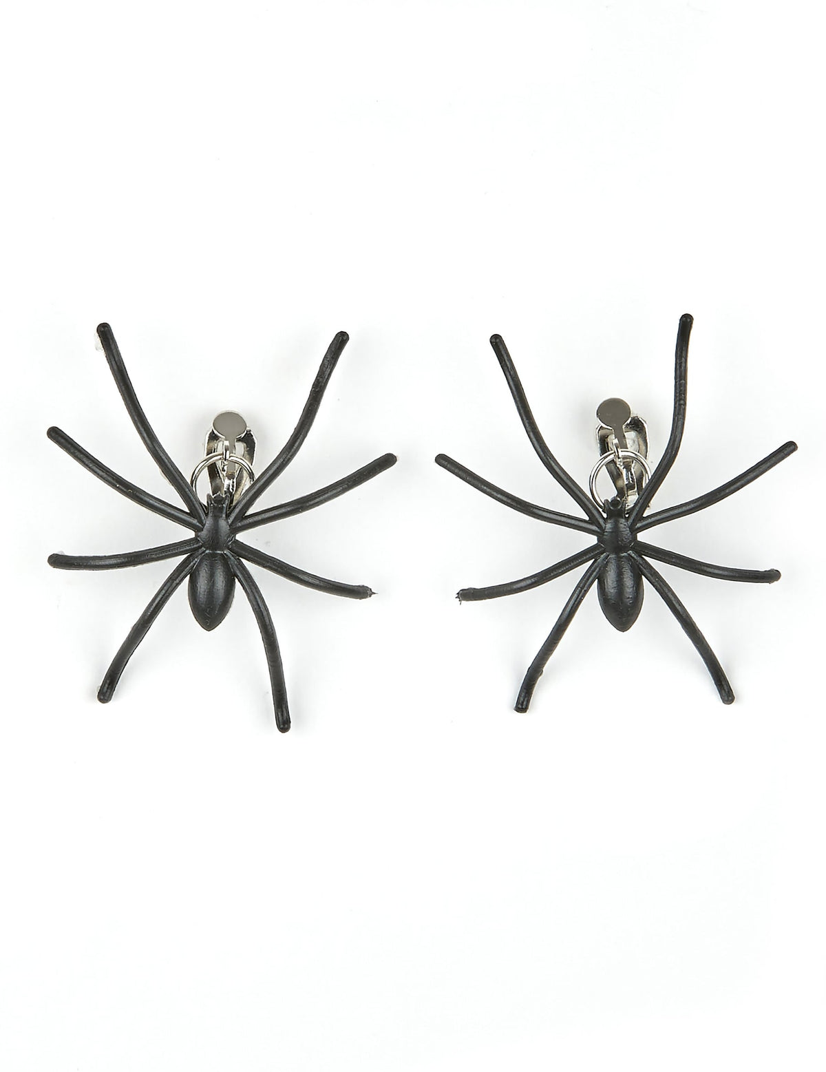 Boucles d'oreilles araignées Halloween pour adulte noires