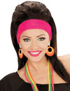 Boucles d'oreilles orange fluo pour adulte de forme ovale