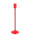 Candelabro Elegance de vidrio rojo 30 cm