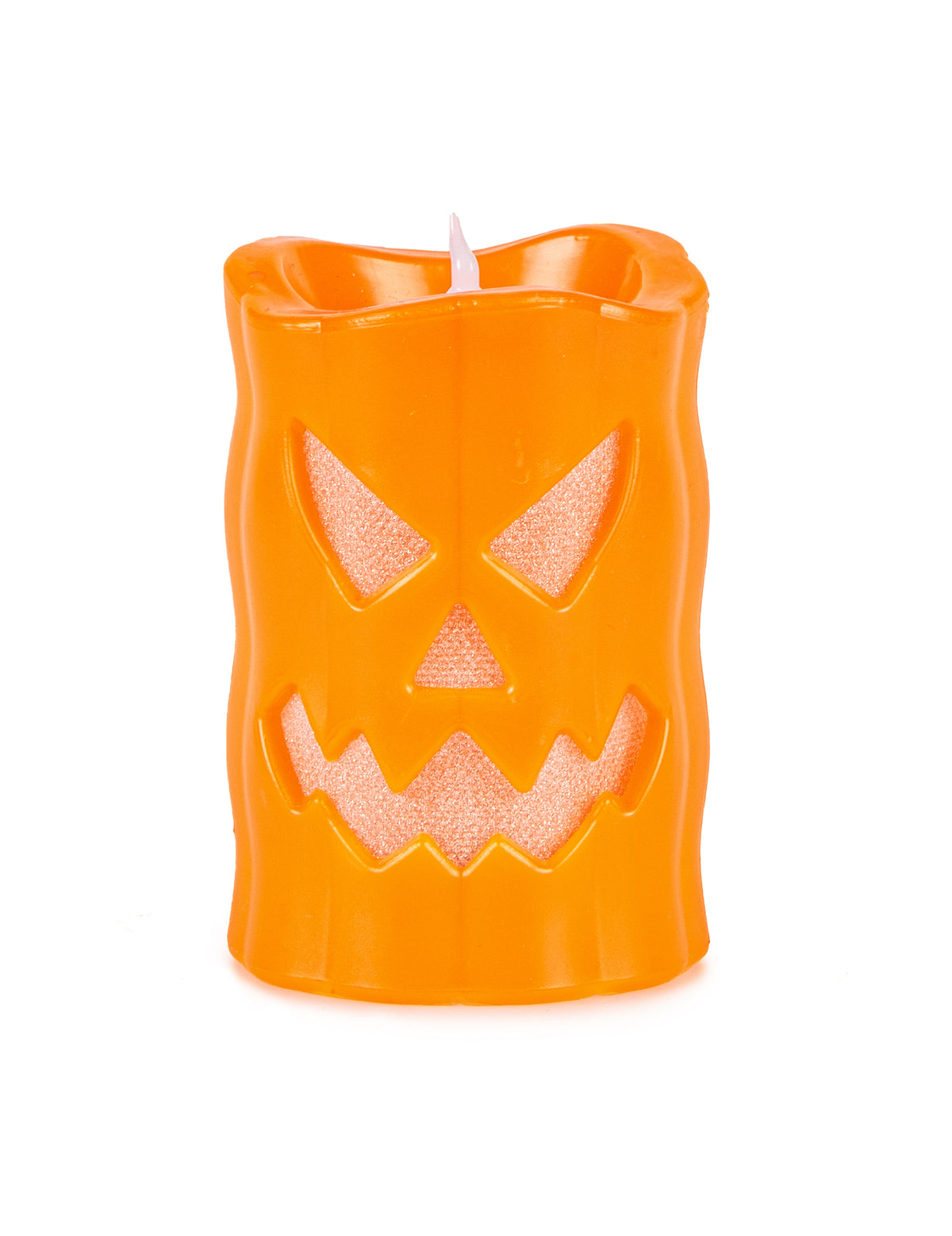 Vela LED de calabaza de 10 cm 