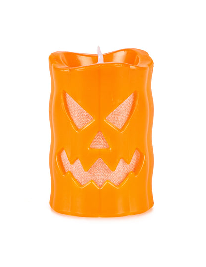Vela LED de calabaza de 10 cm 