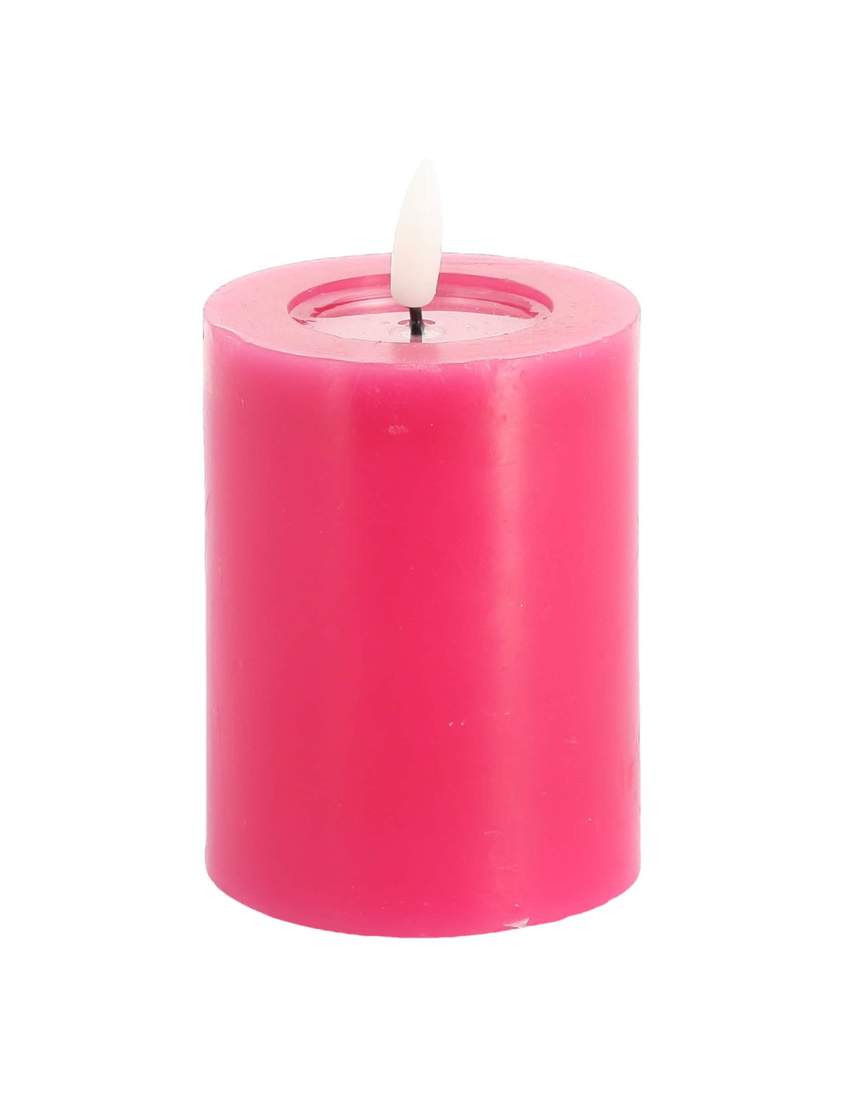 Vela LED rosa 7 x 10 cm