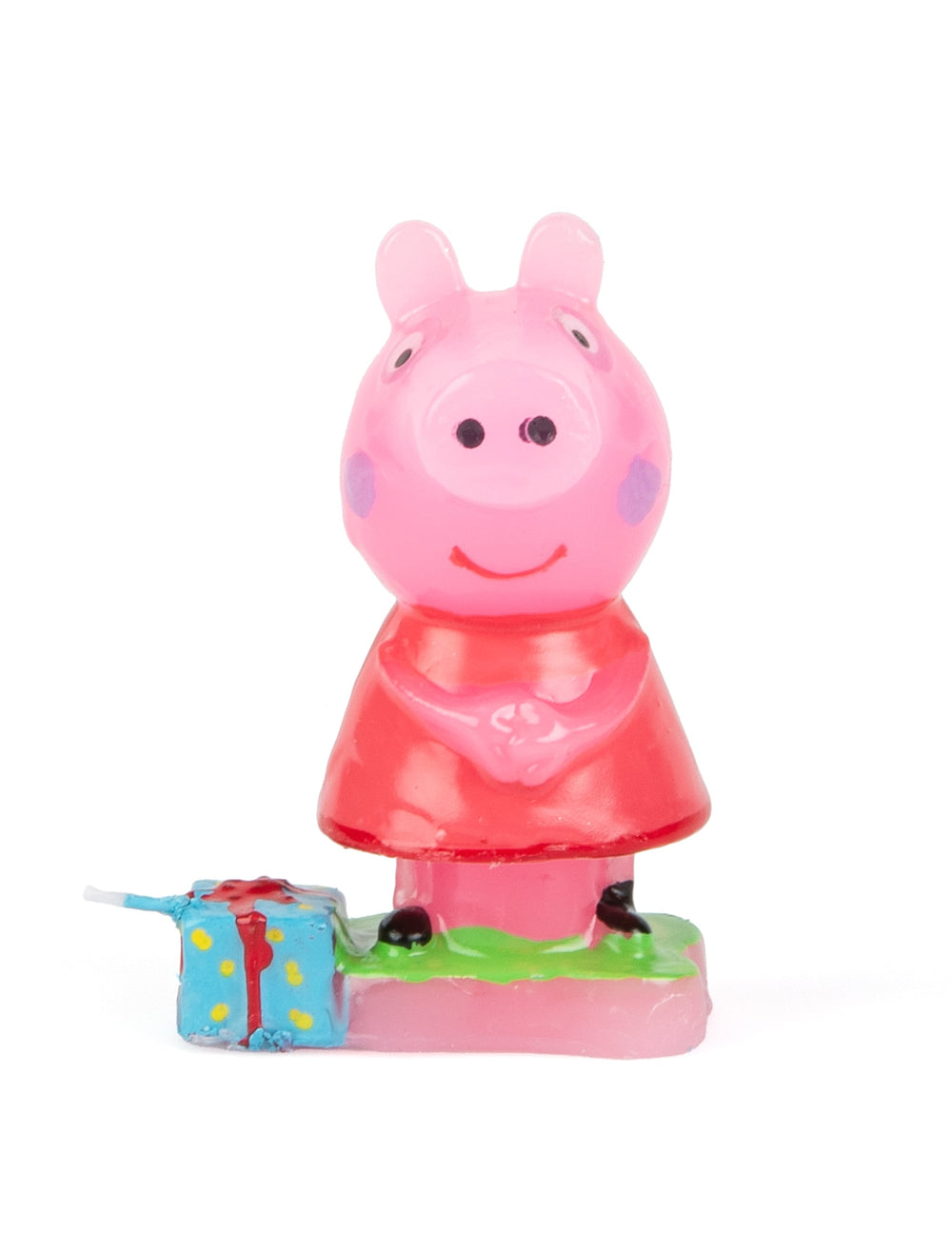 Vue de face de la bougie Peppa Pig