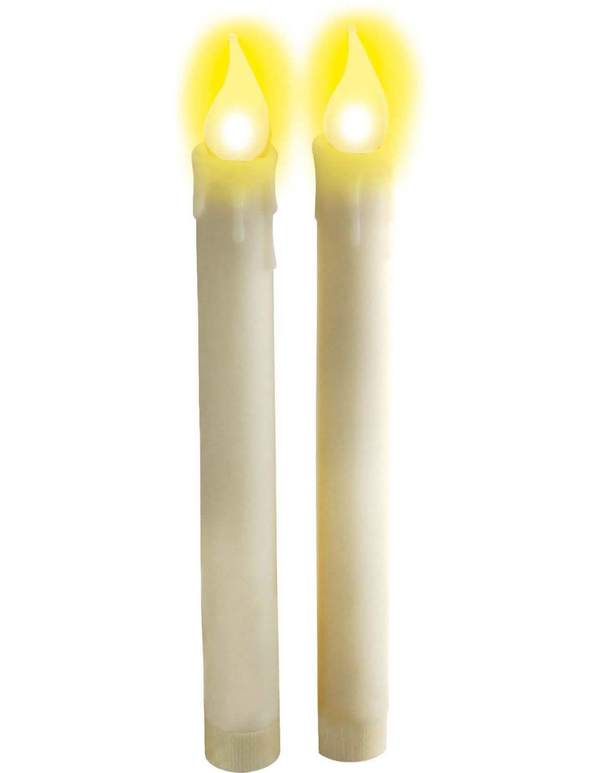 Velas luminosas blancas de pilas