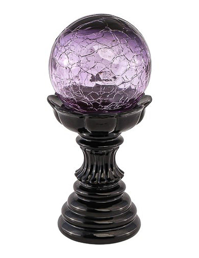 Bola mágica violeta con LED 10 x 10 x 22 cm