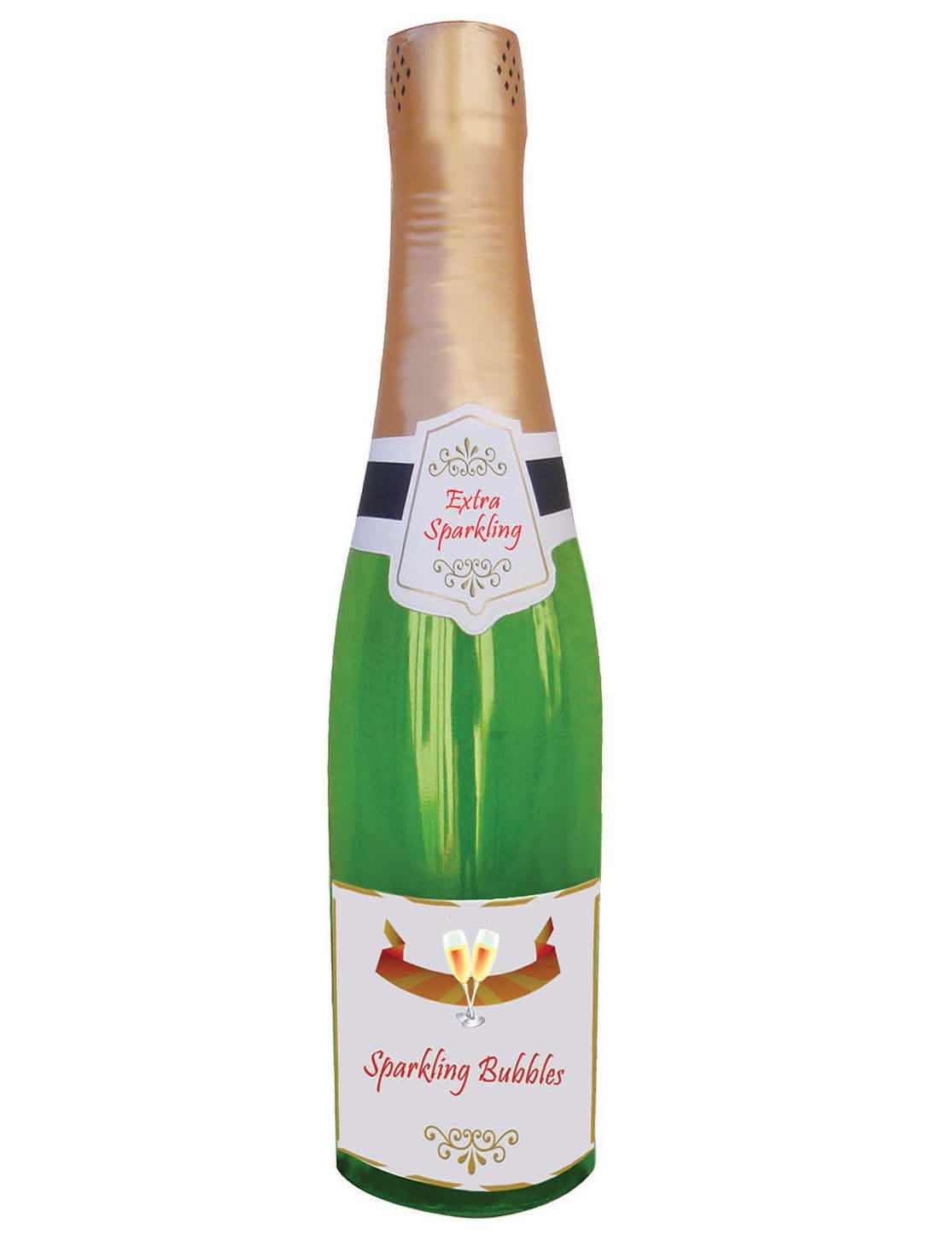 botella de champagne carry me para adulto verde y dorada