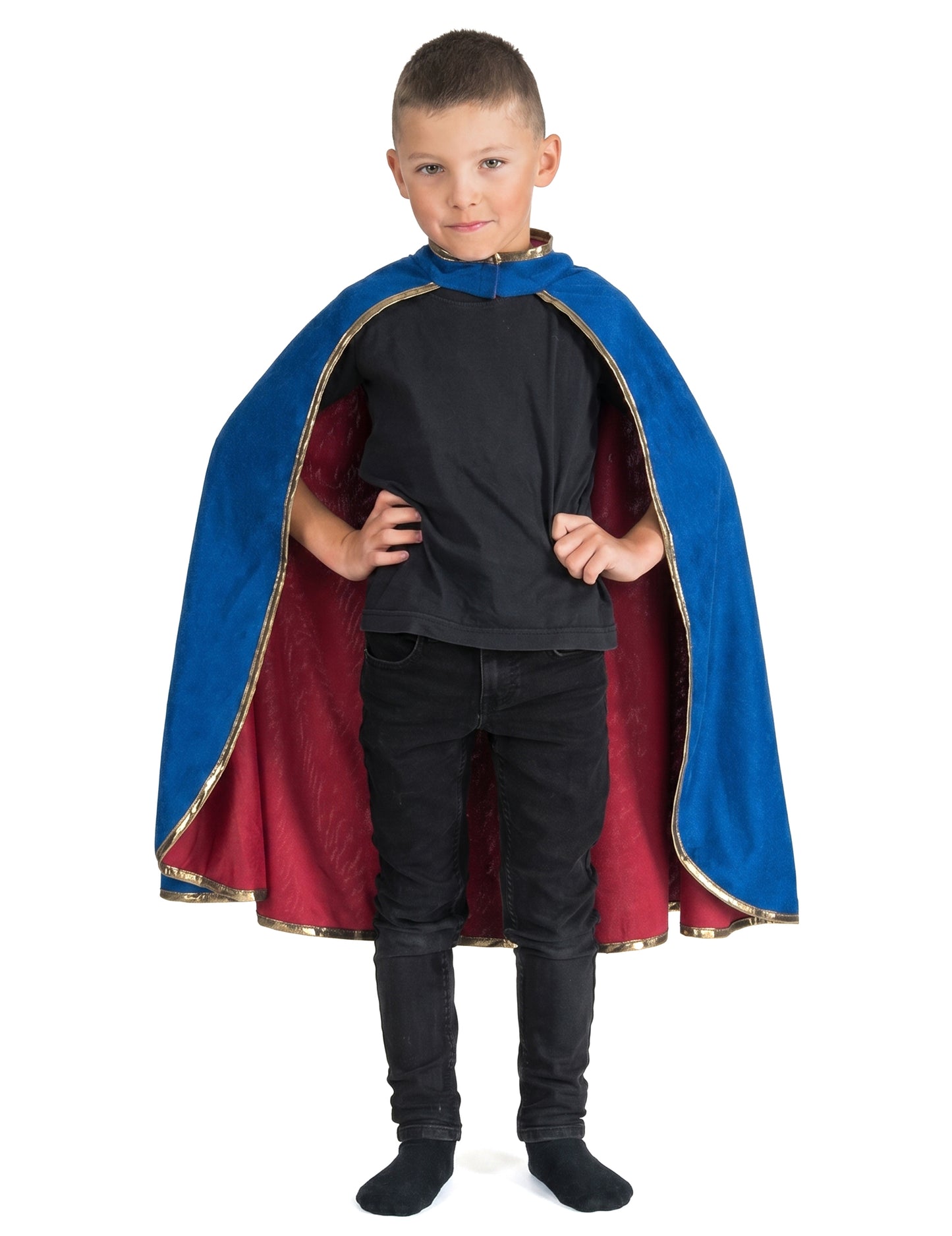 Capa de caballero reversible para niño