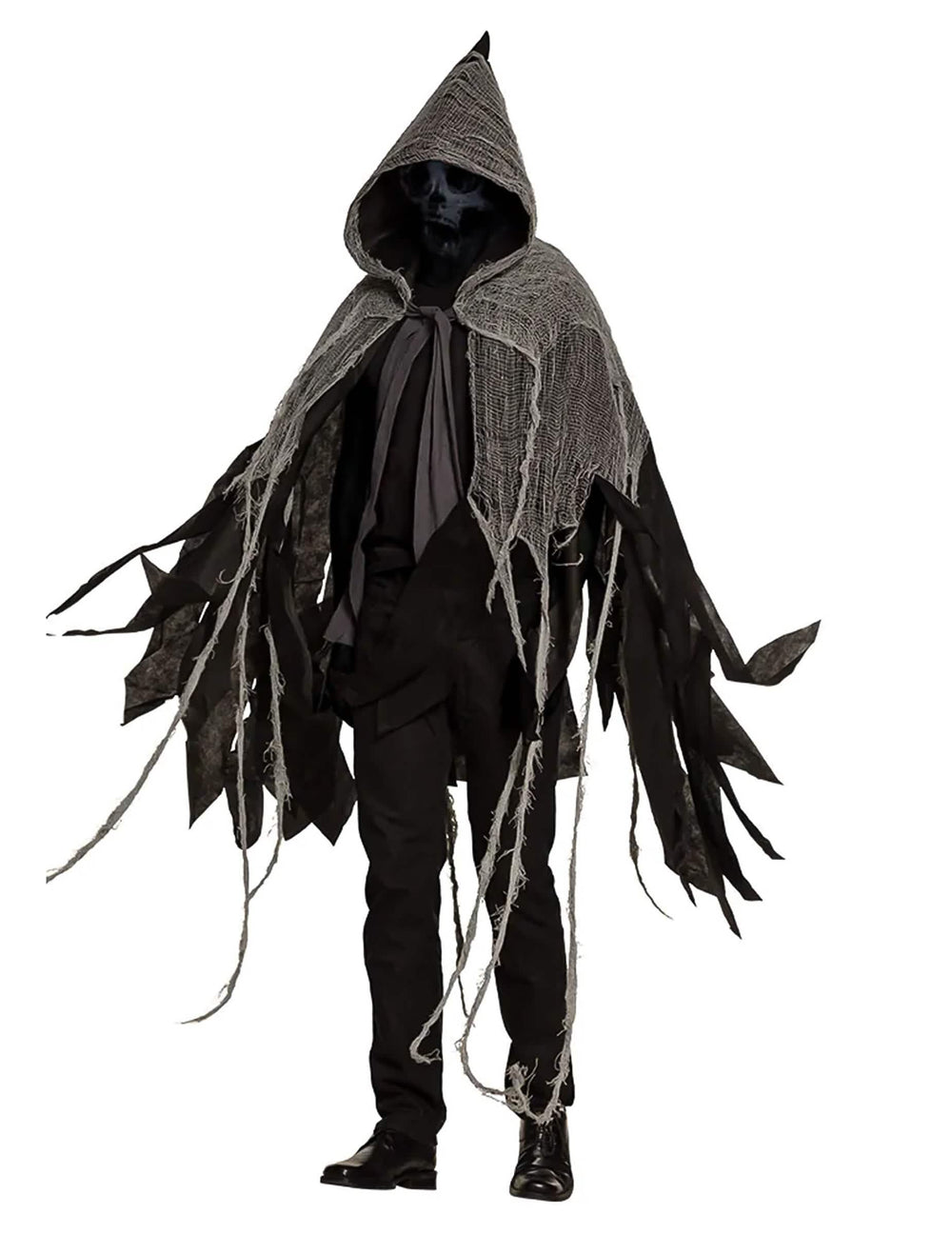 Vue d'ensemble de face de la cape obscure Halloween
