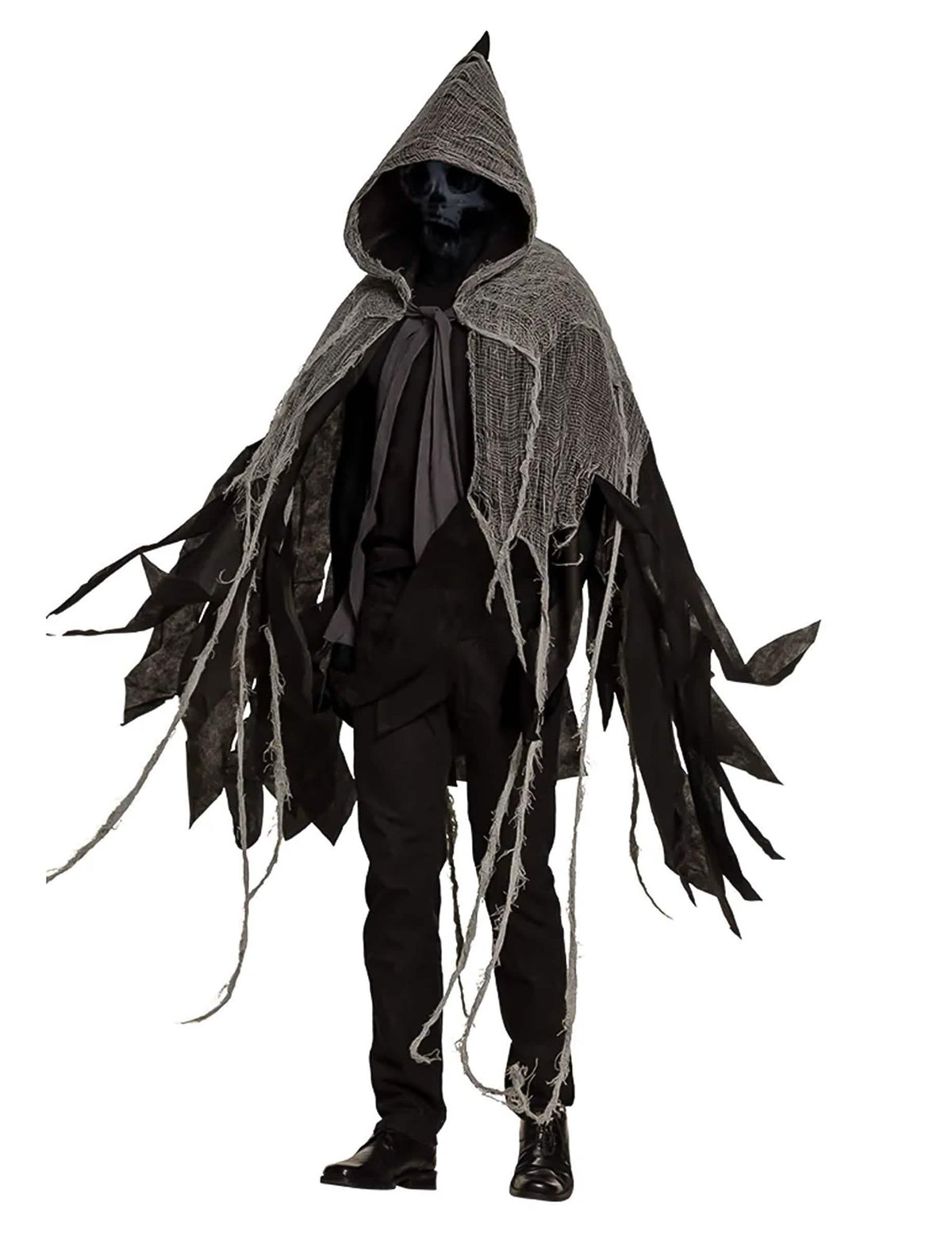 Vue d'ensemble de face de la cape obscure Halloween