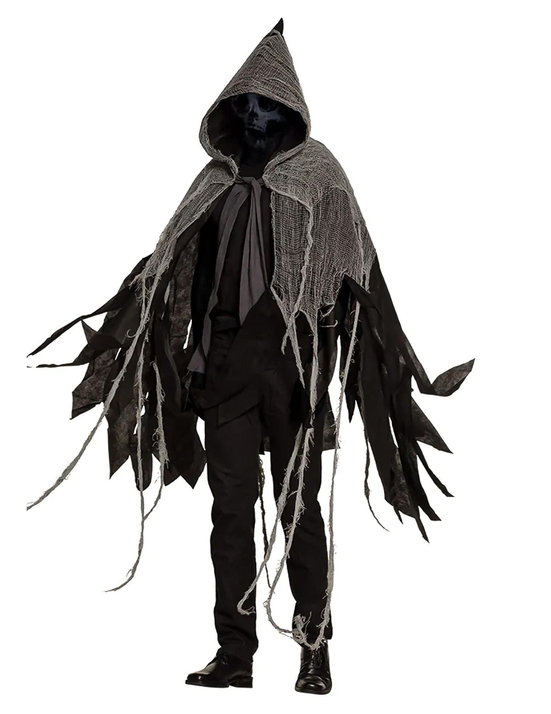 Vue d'ensemble de face de la cape obscure Halloween