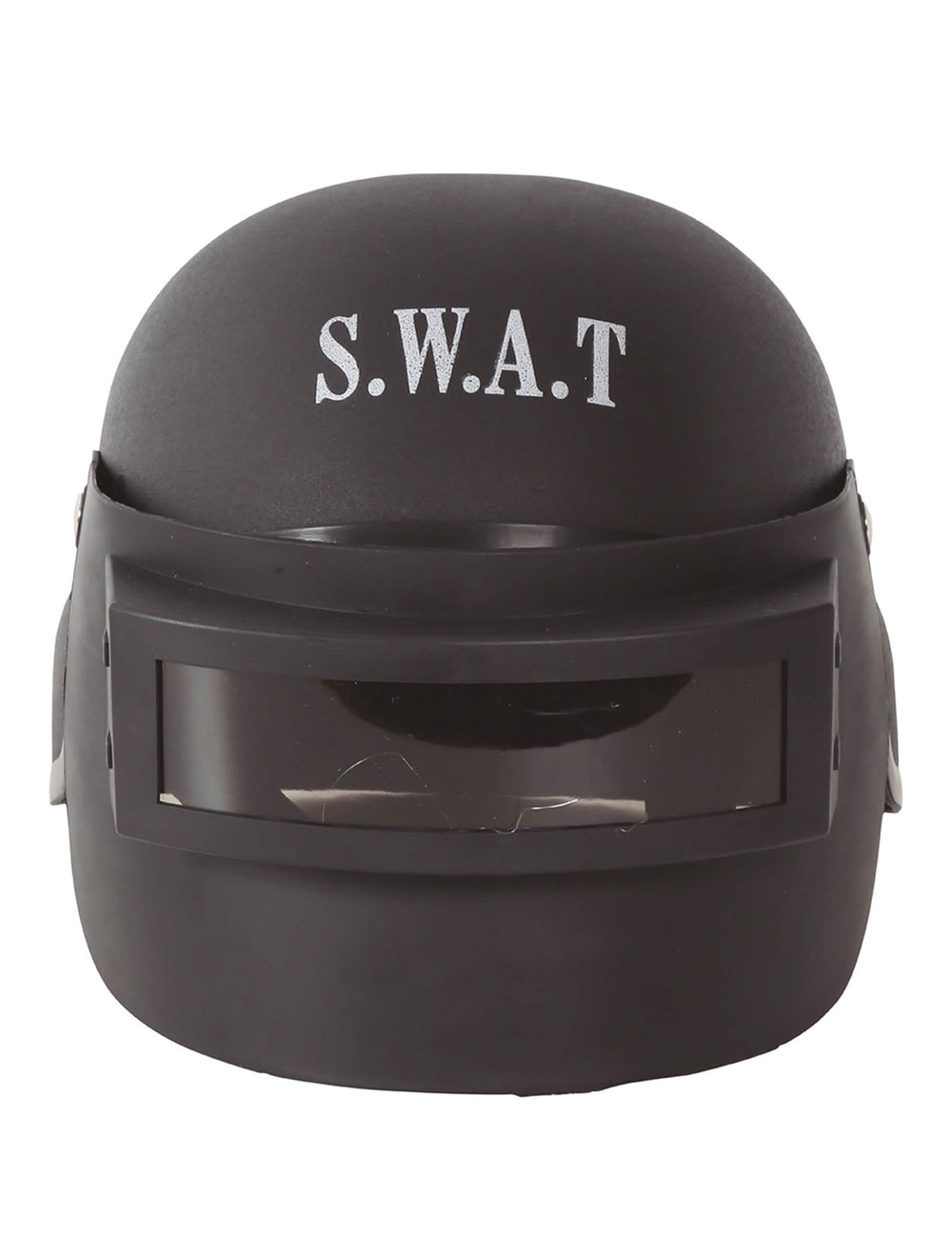 Détail du marquage S.W.A.T du casque anti émeutes SWAT