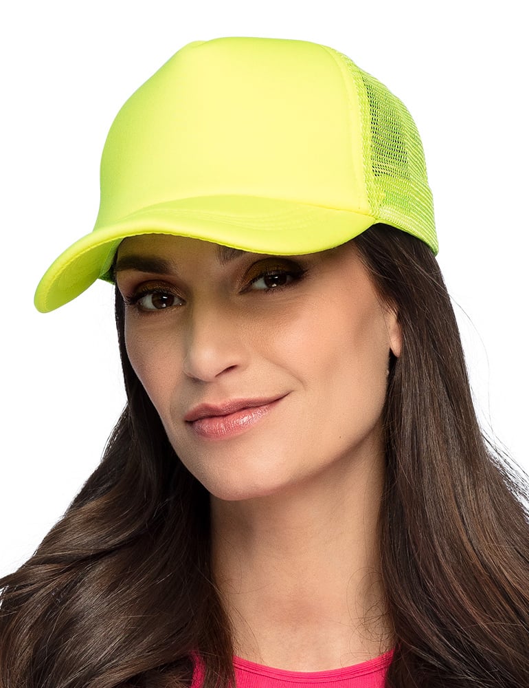 Gorra amarillo neón para adultos