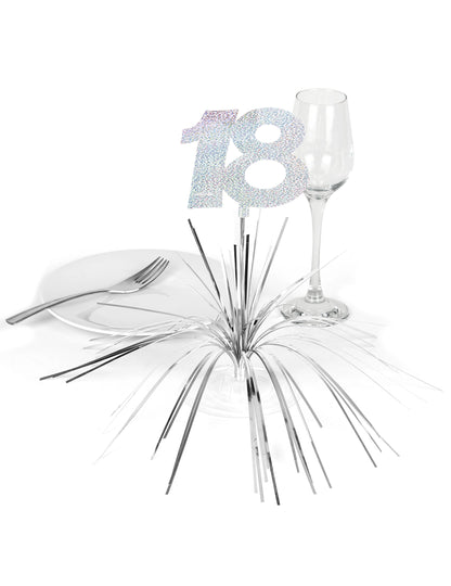 Mise en situation sur une table du centre de table 18 ans