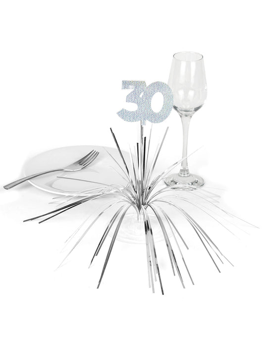 Mise en situation du centre de table 30 ans