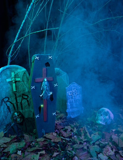 Ataúd con cruz 71 cm Halloween