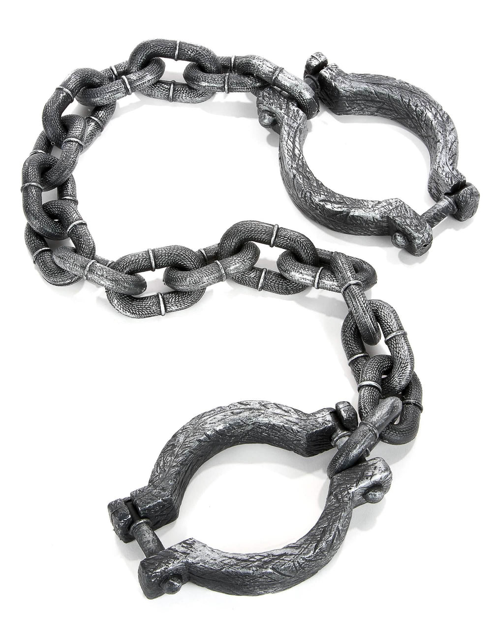 Cadena de prisionero para adulto gris efecto metal envejecido