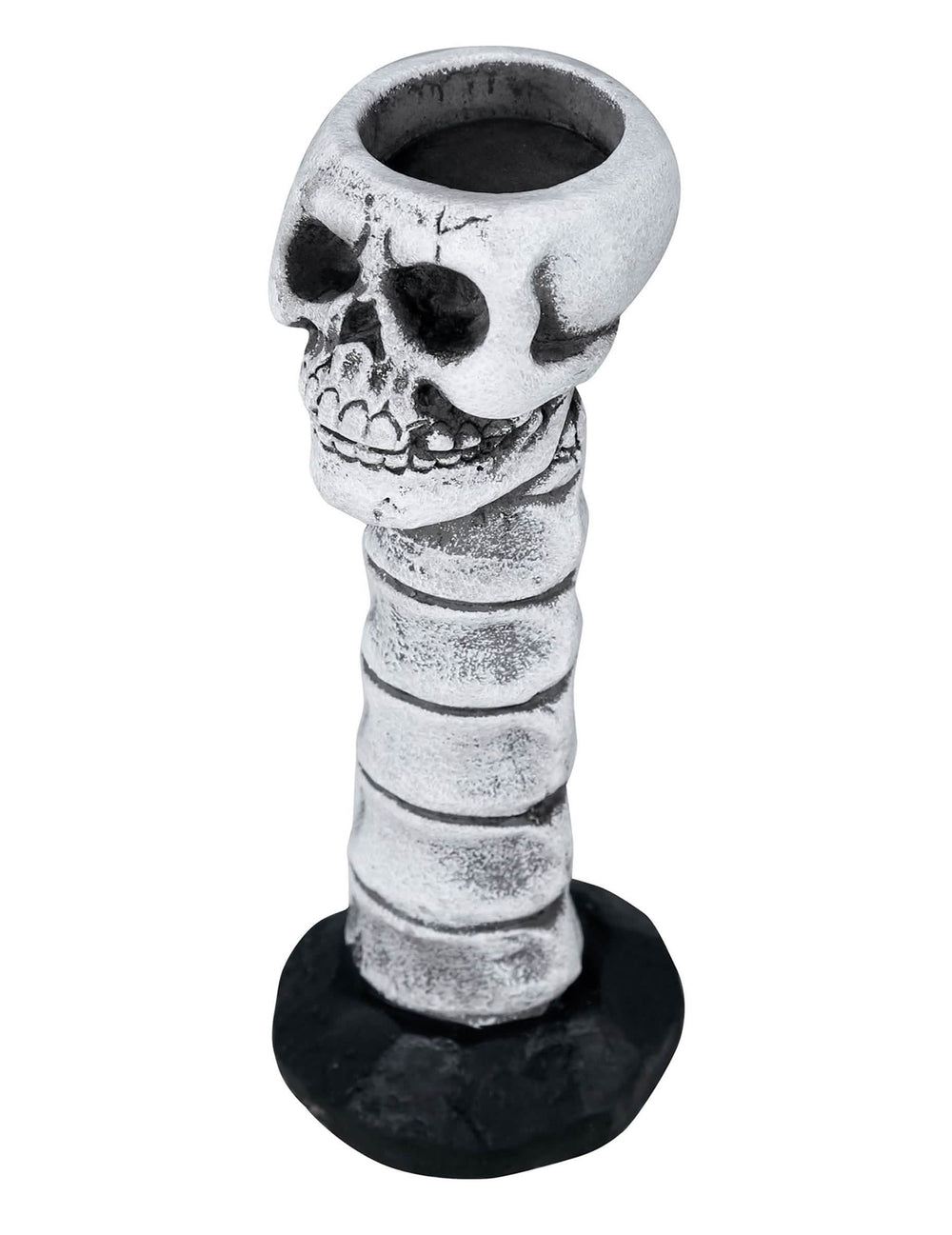 Vue de dessus du chandelier tête de mort