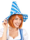 Sombrero de bávaro azul y blanco adulto