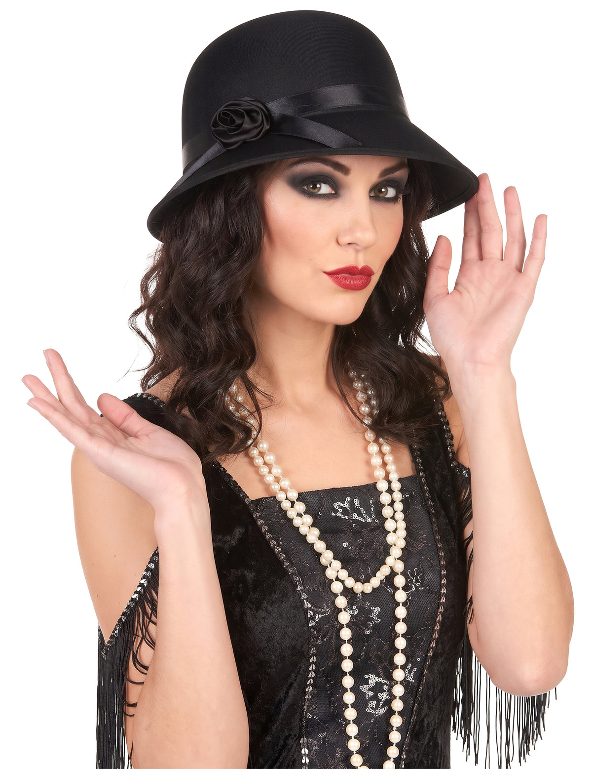Gorro charlestón años 20 mujer
