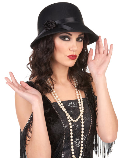 Gorro charlestón años 20 mujer