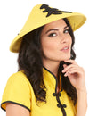 Sombrero chino amarillo adulto