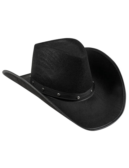 Sombrero vaquero negro para adulto