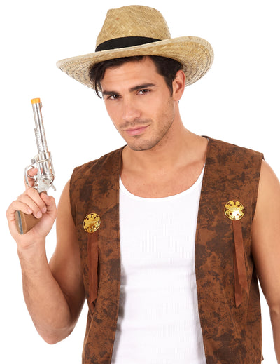 Sombrero vaquero paja adulto