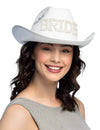 Sombrero de vaquero con perlas Bride para mujer