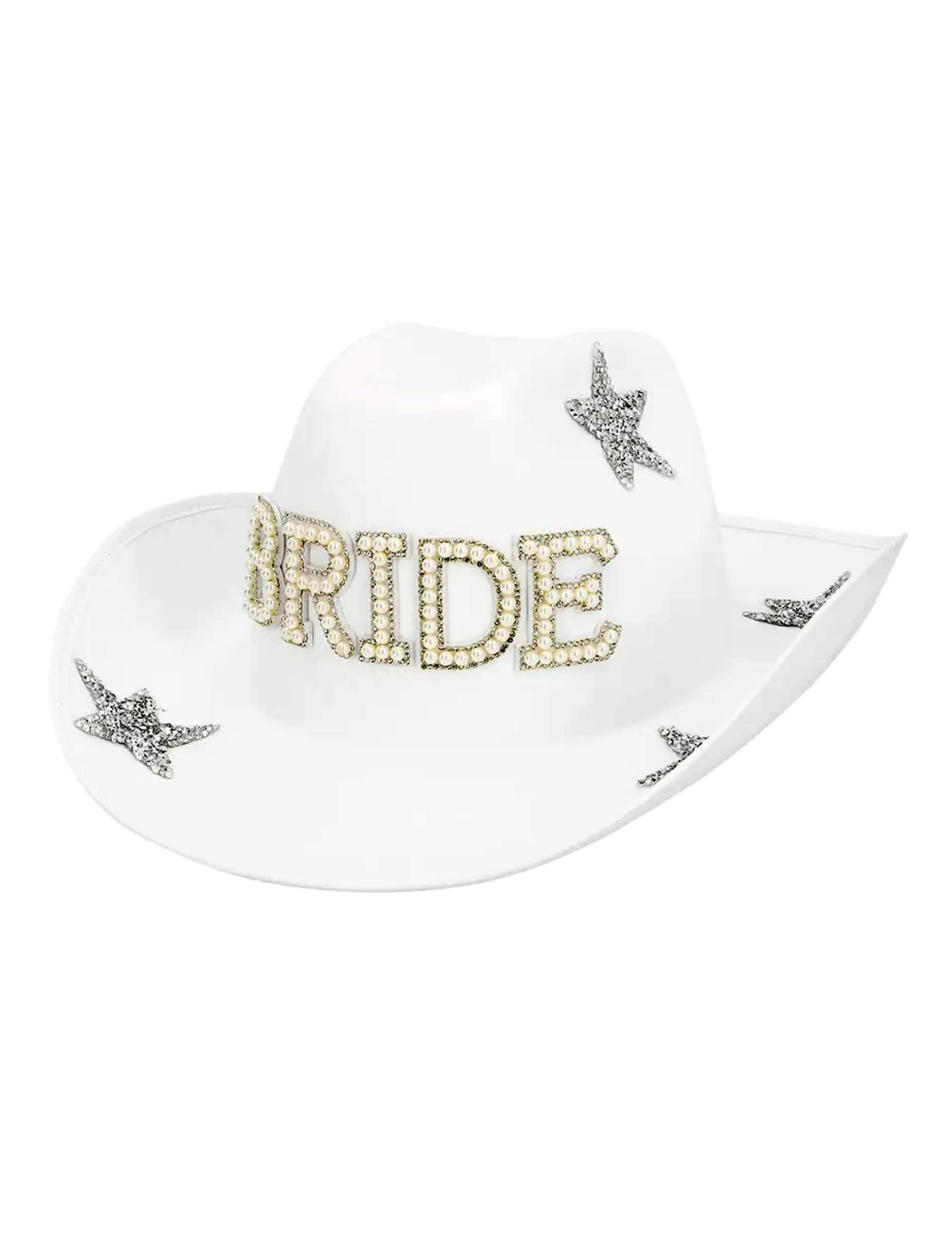 Sombrero de cowboy con perlas Bride mujer
