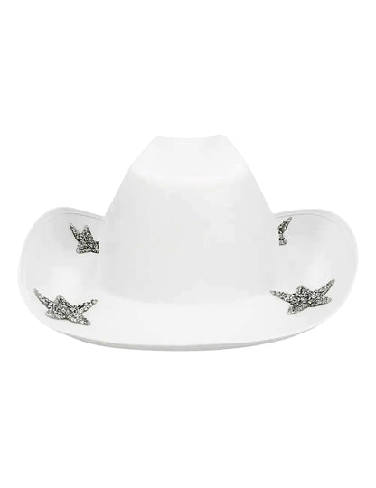 Sombrero de vaquero con perlas Bride para mujer