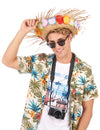 Sombrero de paja con flores