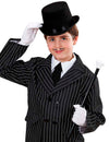 Chapeau haut de forme pour enfant noir avec ruban satiné