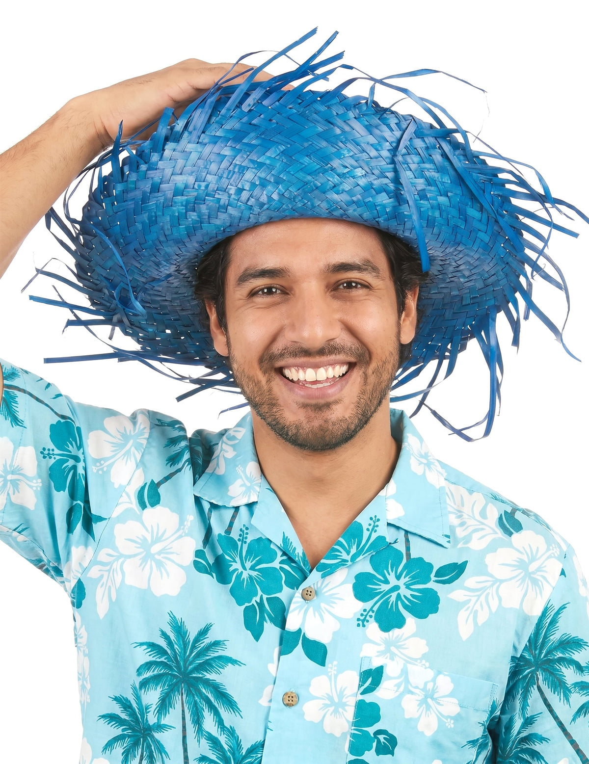 Sombrero Hawái azul adulto