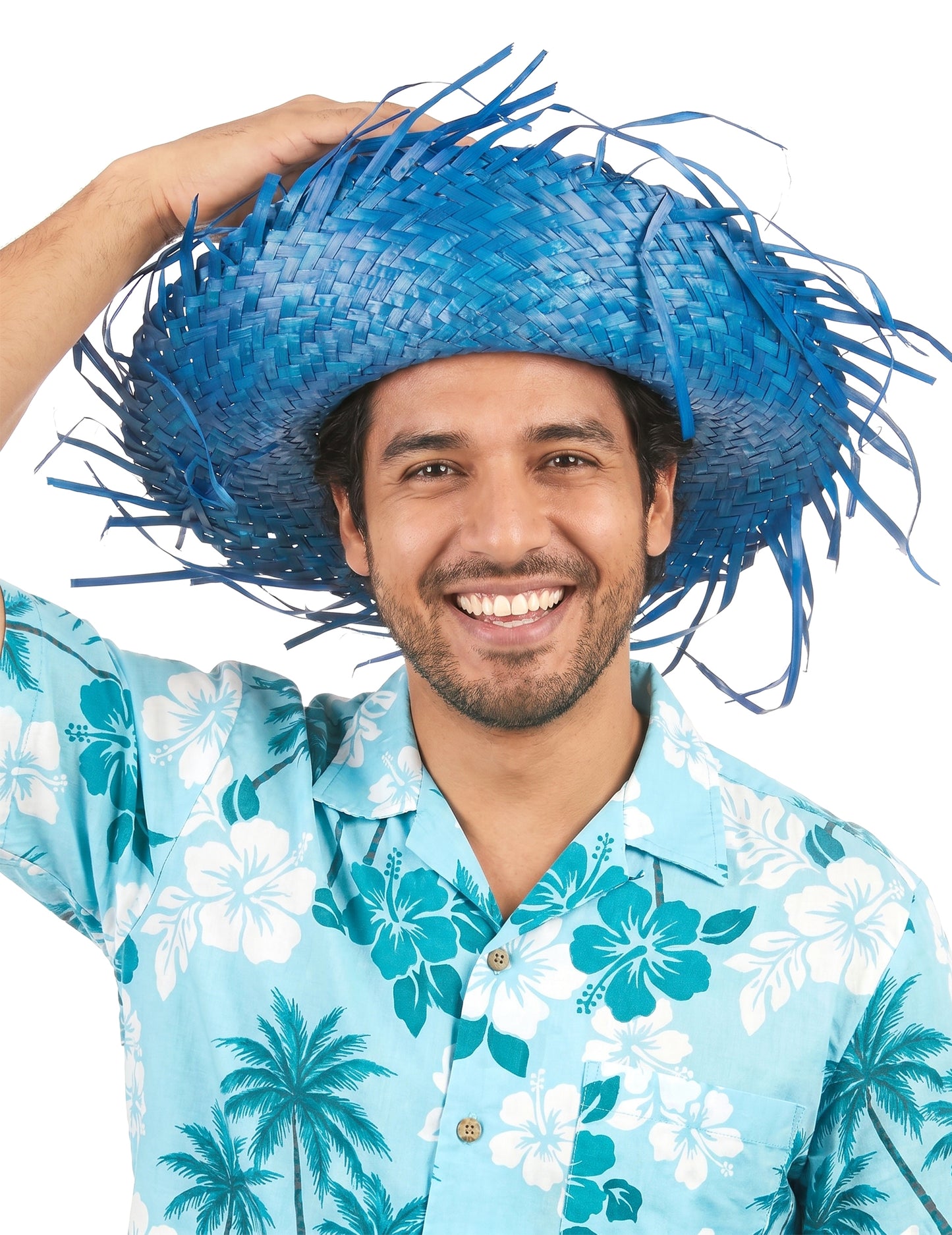 Sombrero Hawái azul adulto